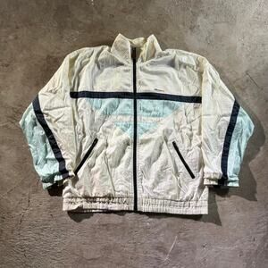 White Ellesse Track Jacket Windbreaker Jacket